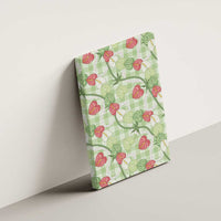 Anthurium Pikake Ti Leaf Palaka Canvas Wall Art Green Version LT01 - Polynesian Pride
