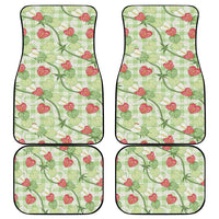 Anthurium Pikake Ti Leaf Palaka Car Mats Green Version LT01 - Polynesian Pride
