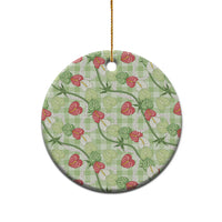 Anthurium Pikake Ti Leaf Palaka Ceramic Ornament Green Version LT01 - Polynesian Pride
