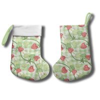 Anthurium Pikake Ti Leaf Palaka Christmas Stocking Green Version LT01 - Polynesian Pride