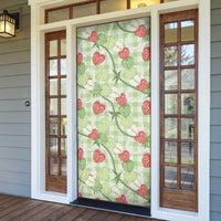 Anthurium Pikake Ti Leaf Palaka Door Cover Green Version LT01 - Polynesian Pride