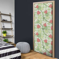 Anthurium Pikake Ti Leaf Palaka Door Cover Green Version LT01 - Polynesian Pride