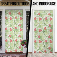 Anthurium Pikake Ti Leaf Palaka Door Cover Green Version LT01 - Polynesian Pride