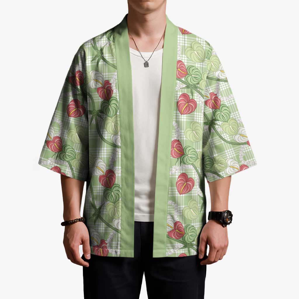 Anthurium Pikake Ti Leaf Palaka Kimono Green Version LT01 - Polynesian Pride