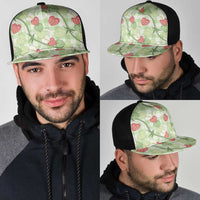 Anthurium Pikake Ti Leaf Palaka Mesh Trucker Cap Green Version LT01 - Polynesian Pride