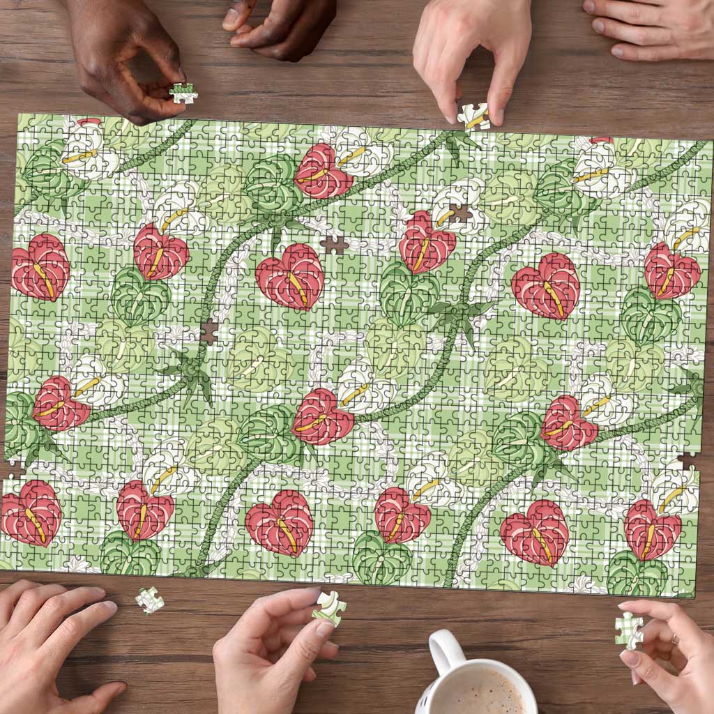 Anthurium Pikake Ti Leaf Palaka Puzzle Green Version LT01 - Polynesian Pride