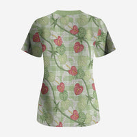 Anthurium Pikake Ti Leaf Palaka Scrub Top Green Version LT01 - Polynesian Pride