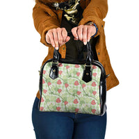 Anthurium Pikake Ti Leaf Palaka Shoulder Handbag Green Version LT01 One Size Green - Polynesian Pride