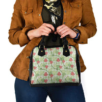 Anthurium Pikake Ti Leaf Palaka Shoulder Handbag Green Version LT01 - Polynesian Pride