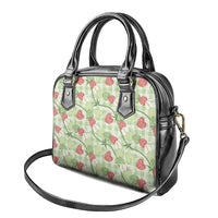 Anthurium Pikake Ti Leaf Palaka Shoulder Handbag Green Version LT01 - Polynesian Pride
