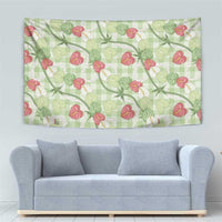 Anthurium Pikake Ti Leaf Palaka Tapestry Green Version LT01 - Polynesian Pride
