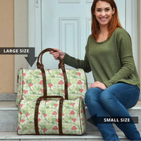 Anthurium Pikake Ti Leaf Palaka Travel Bag Green Version LT01 - Polynesian Pride