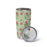 Anthurium Pikake Ti Leaf Palaka Tumbler Cup Green Version LT01 - Polynesian Pride