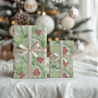 Anthurium Pikake Ti Leaf Palaka Wrapping Paper Green Version LT01 - Polynesian Pride