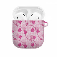 Anthurium Pikake Ti Leaf Palaka AirPods Case Pink Version LT01 Pink - Polynesian Pride