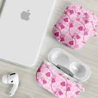 Anthurium Pikake Ti Leaf Palaka AirPods Case Pink Version LT01 - Polynesian Pride