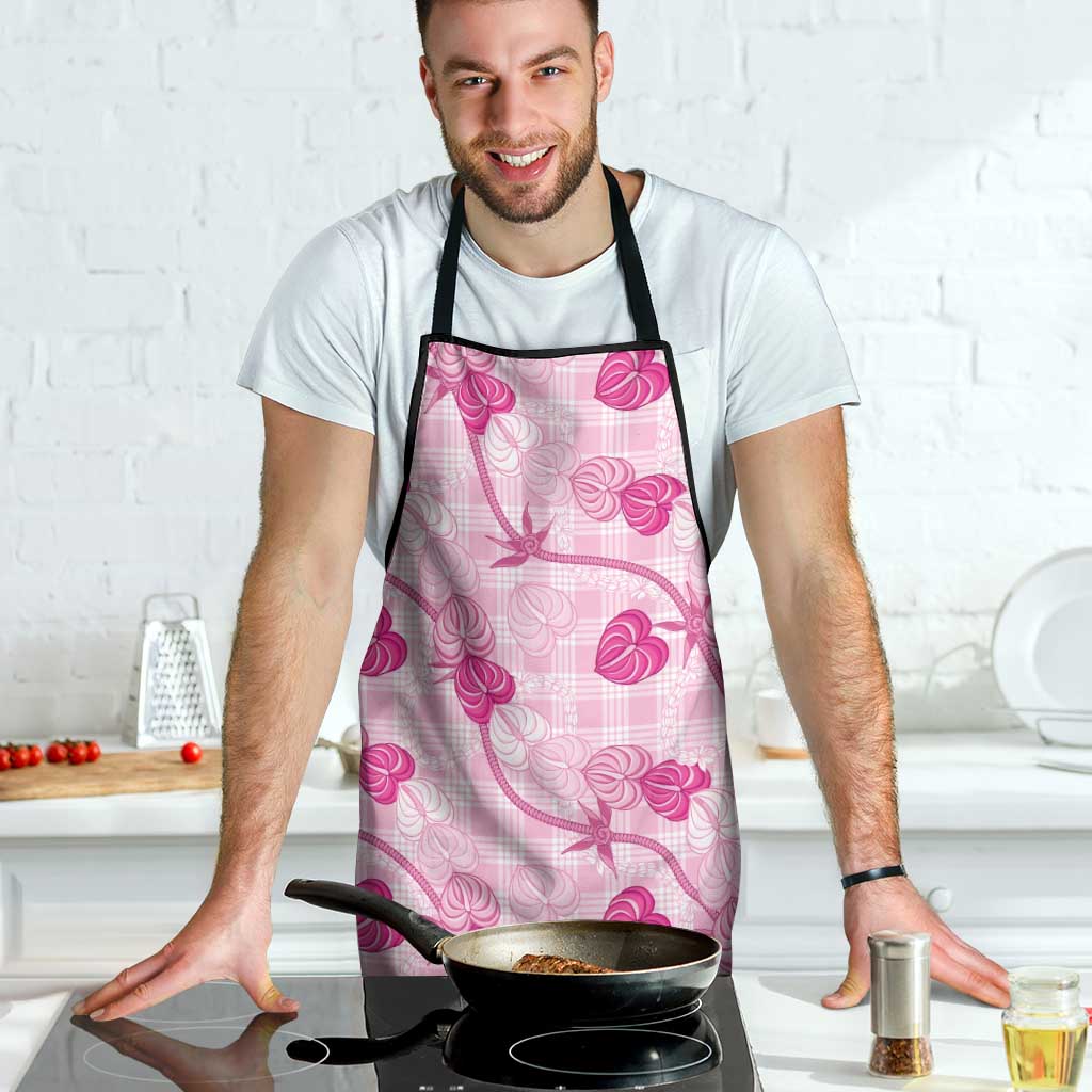 Anthurium Pikake Ti Leaf Palaka Apron Pink Version LT01 - Polynesian Pride