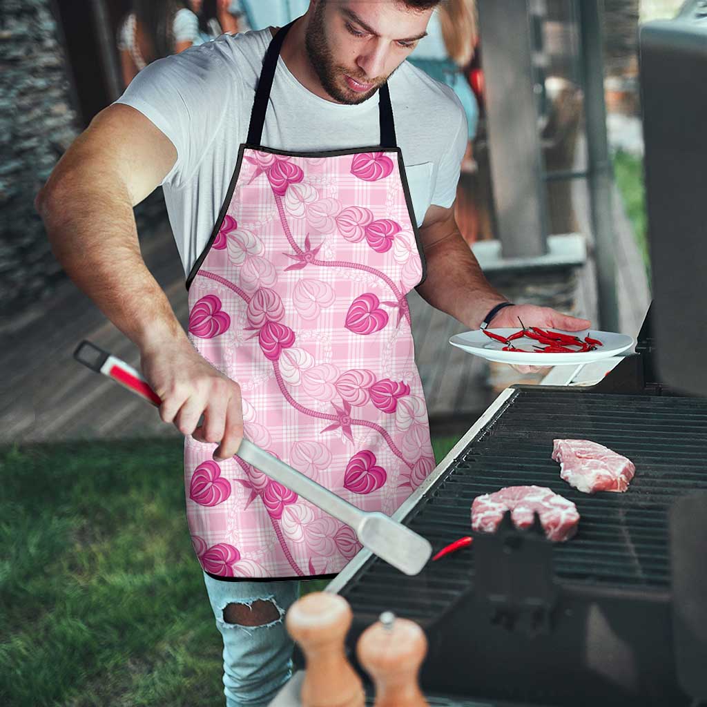 Anthurium Pikake Ti Leaf Palaka Apron Pink Version LT01 - Polynesian Pride