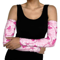 Anthurium Pikake Ti Leaf Palaka Arm Sleeves Pink Version LT01 - Polynesian Pride