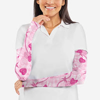 Anthurium Pikake Ti Leaf Palaka Arm Sleeves Pink Version LT01 - Polynesian Pride
