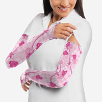 Anthurium Pikake Ti Leaf Palaka Arm Sleeves Pink Version LT01 - Polynesian Pride