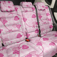 Anthurium Pikake Ti Leaf Palaka Back Car Seat Cover Pink Version LT01 - Polynesian Pride