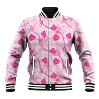 Anthurium Pikake Ti Leaf Palaka Baseball Jacket Pink Version LT01 Unisex Pink - Polynesian Pride