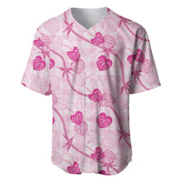 Anthurium Pikake Ti Leaf Palaka Baseball Jersey Pink Version LT01 Pink - Polynesian Pride