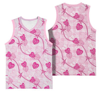Anthurium Pikake Ti Leaf Palaka Basketball Jersey Pink Version LT01 - Polynesian Pride