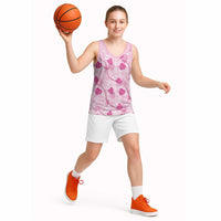 Anthurium Pikake Ti Leaf Palaka Basketball Jersey Pink Version LT01 - Polynesian Pride