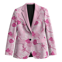 Anthurium Pikake Ti Leaf Palaka Blazer Pink Version LT01 Unisex Pink - Polynesian Pride