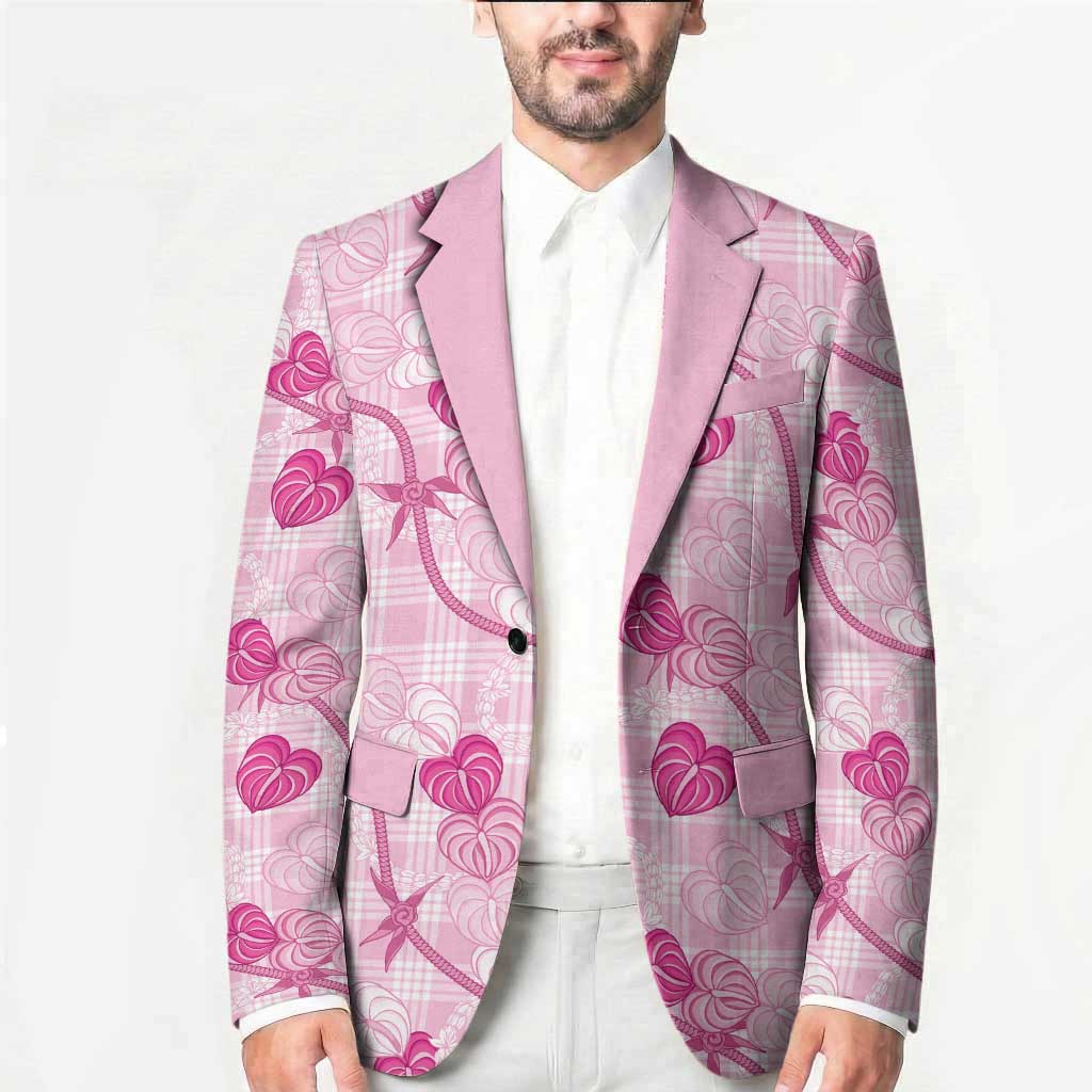 Anthurium Pikake Ti Leaf Palaka Blazer Pink Version LT01 - Polynesian Pride