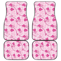 Anthurium Pikake Ti Leaf Palaka Car Mats Pink Version LT01 - Polynesian Pride