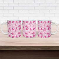 Anthurium Pikake Ti Leaf Palaka Ceramic Mug Pink Version LT01 - Polynesian Pride