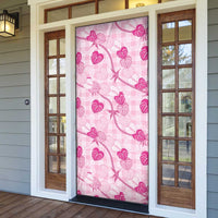 Anthurium Pikake Ti Leaf Palaka Door Cover Pink Version LT01 - Polynesian Pride