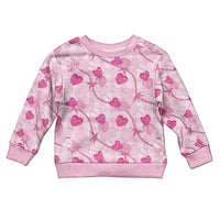Anthurium Pikake Ti Leaf Palaka Kid Ugly Christmas Sweater Pink Version LT01 Kid Pink - Polynesian Pride