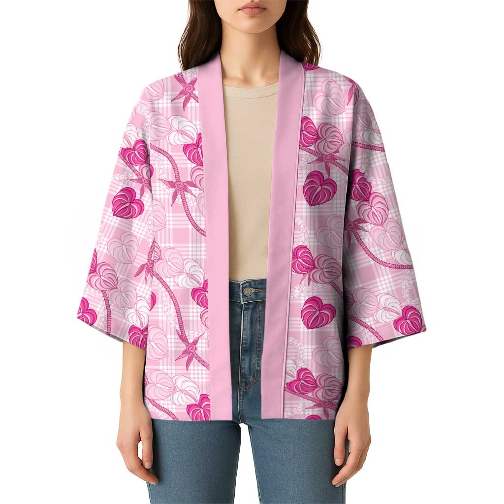 Anthurium Pikake Ti Leaf Palaka Kimono Pink Version LT01 - Polynesian Pride