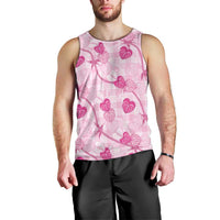 Anthurium Pikake Ti Leaf Palaka Men Tank Top Pink Version LT01 - Polynesian Pride