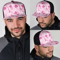 Anthurium Pikake Ti Leaf Palaka Mesh Trucker Cap Pink Version LT01 - Polynesian Pride