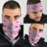Anthurium Pikake Ti Leaf Palaka Neck Gaiter Pink Version LT01 - Polynesian Pride