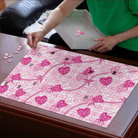 Anthurium Pikake Ti Leaf Palaka Puzzle Pink Version LT01 - Polynesian Pride