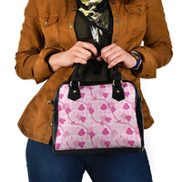 Anthurium Pikake Ti Leaf Palaka Shoulder Handbag Pink Version LT01 - Polynesian Pride