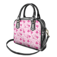 Anthurium Pikake Ti Leaf Palaka Shoulder Handbag Pink Version LT01 - Polynesian Pride