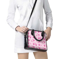 Anthurium Pikake Ti Leaf Palaka Shoulder Handbag Pink Version LT01 - Polynesian Pride
