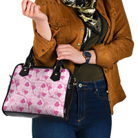 Anthurium Pikake Ti Leaf Palaka Shoulder Handbag Pink Version LT01 - Polynesian Pride