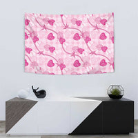 Anthurium Pikake Ti Leaf Palaka Tapestry Pink Version LT01 - Polynesian Pride