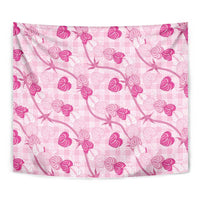 Anthurium Pikake Ti Leaf Palaka Tapestry Pink Version LT01 - Polynesian Pride