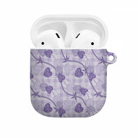 Anthurium Pikake Ti Leaf Palaka AirPods Case Purple Version LT01 Purple - Polynesian Pride