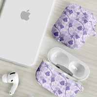 Anthurium Pikake Ti Leaf Palaka AirPods Case Purple Version LT01 - Polynesian Pride