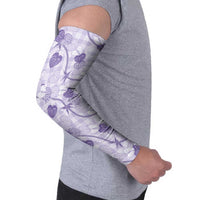 Anthurium Pikake Ti Leaf Palaka Arm Sleeves Purple Version LT01 - Polynesian Pride